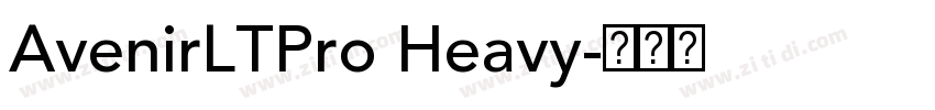 AvenirLTPro Heavy字体转换